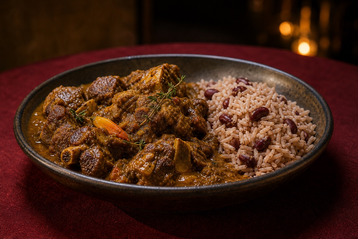 Slow Curry Goat from Àṣẹ & Ember